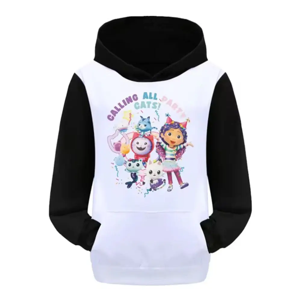 GABBY DOOLHOUSE Children's Hoodie Gaby Chat Clothing Baby girls casual hooded sweatshirt Long pants Boys long sleeve tracksuit