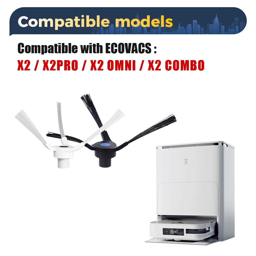 X2 فرشاة جانبية ل Ecovacs Deebot X2 X2pro X2 OMMI مكانس كهربائية للكنس استبدال أجزاء المكنسة الكهربائية الملحقات