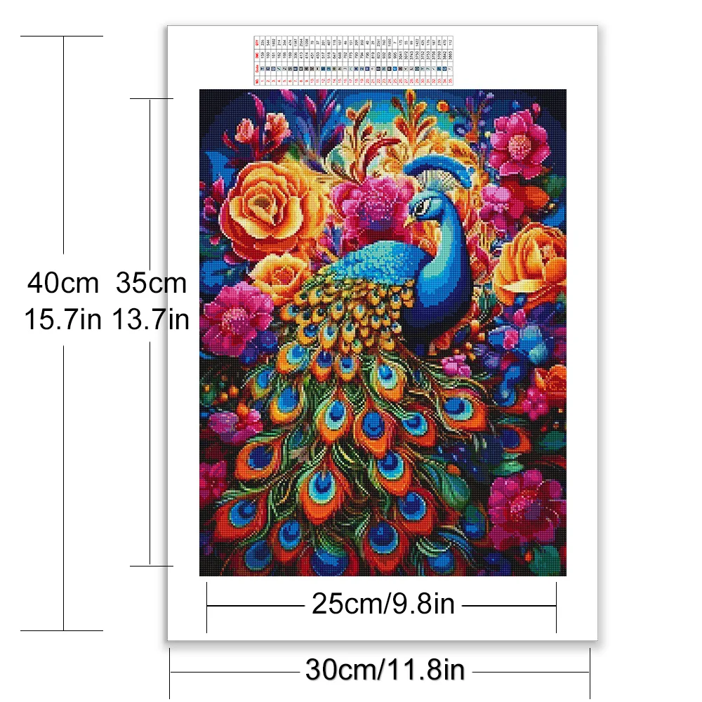 Momoart Diamond Mosaic Peacock Animal New 2024 Embroidery Flower Cross Stitch Set Diamond Painting Child Hobby