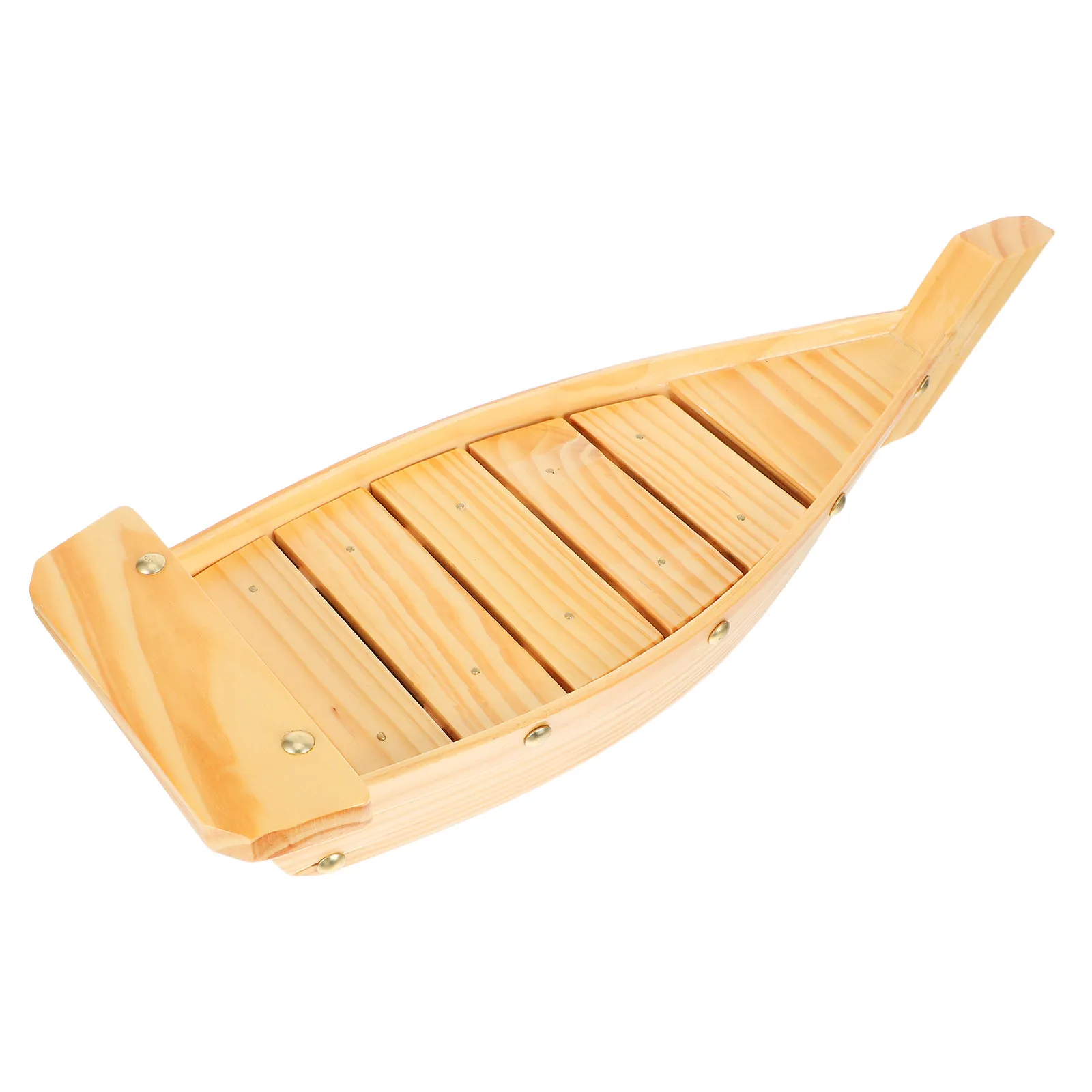 

High Quality Wooden Sushi Boat Dish Functional Japanese Snack Serving Tray for Restaurants Hotels Parties Home Dining M Size