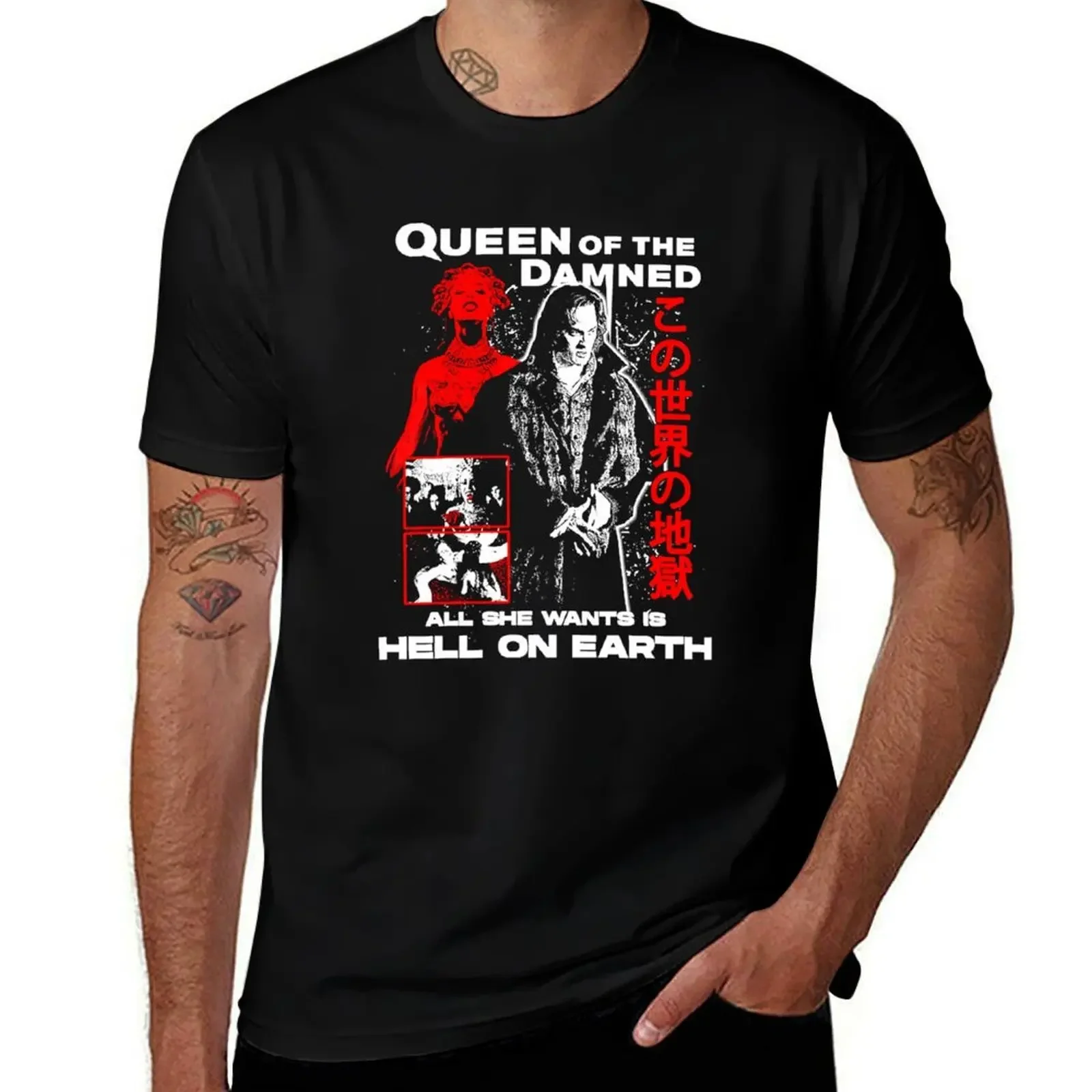 

Queen Of The Damned T-Shirt anime clothes fashion shirts gifts for boyfriend funny costumes mens t shirt