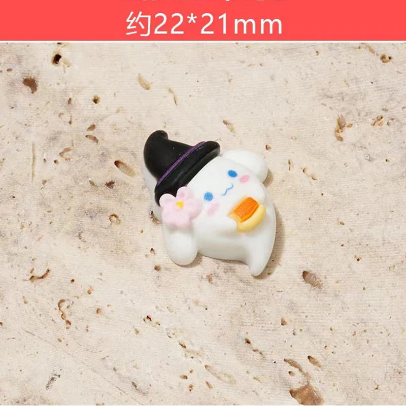 10 Stks/zak 3d Halloween Spookachtige Ghost Cartoon Nail Charms Art Design Halloween Nagel Bedels Voor Manicure Decor Diy Accessorie