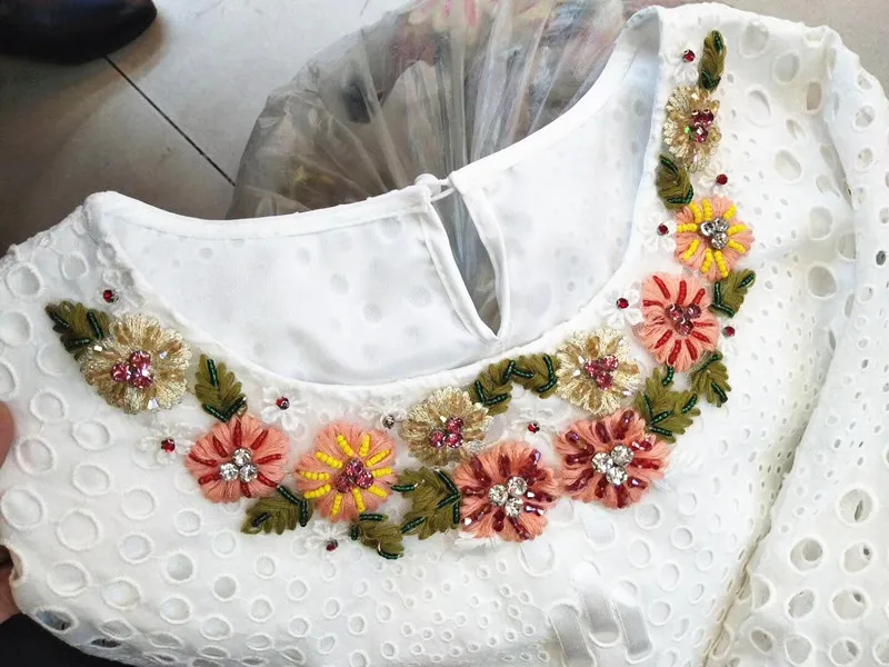 Apliques de ropa con cuentas y cuello, parches de lentejuelas para vestuario, parches de diseñador para coser para jeans, parches bordados para ropa