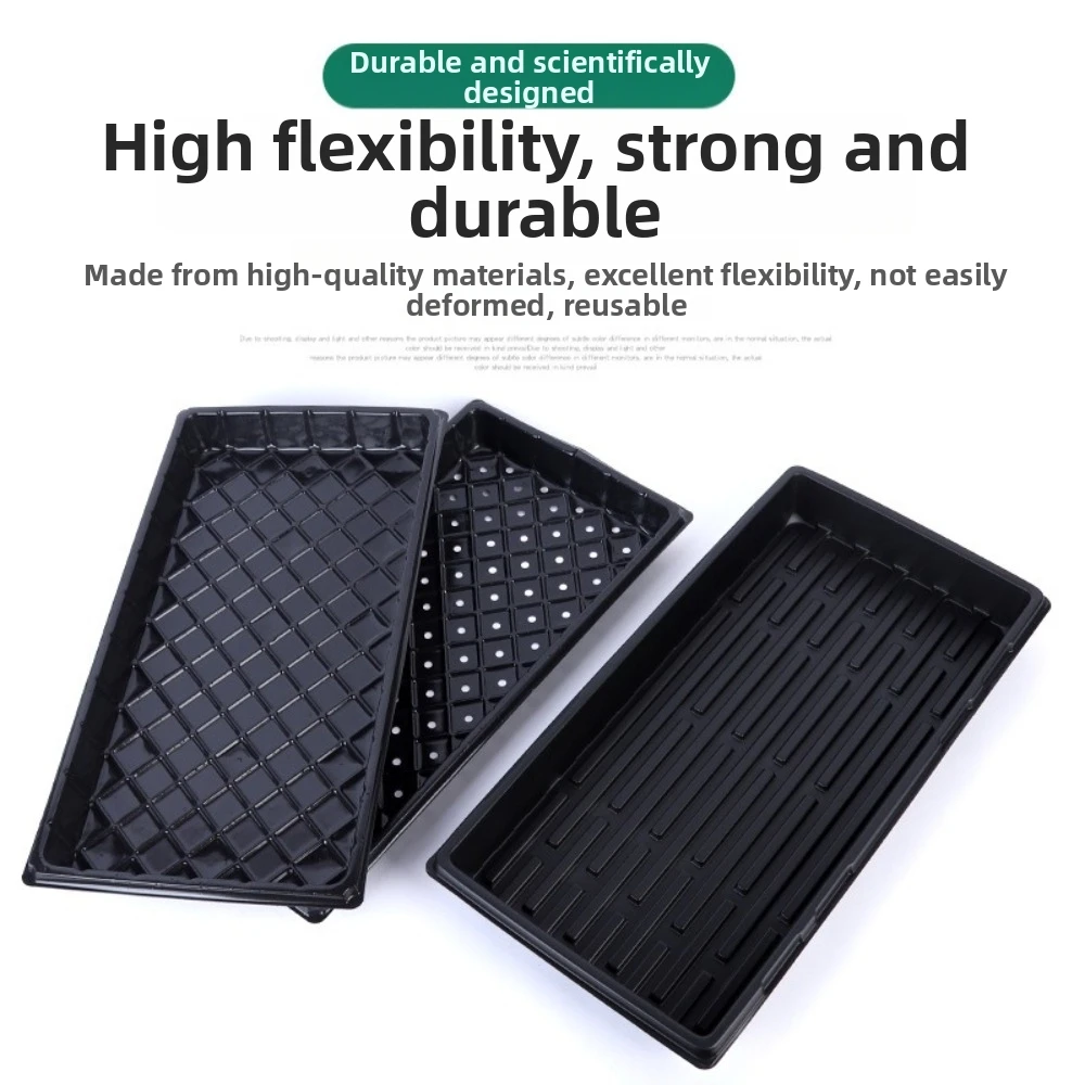 2pcs 54*28cm Seeding Nursery Tray Flower Plant Succulent Germination Tray with Holes Seed Starting Hydroponic Vegetable Tray - view 4