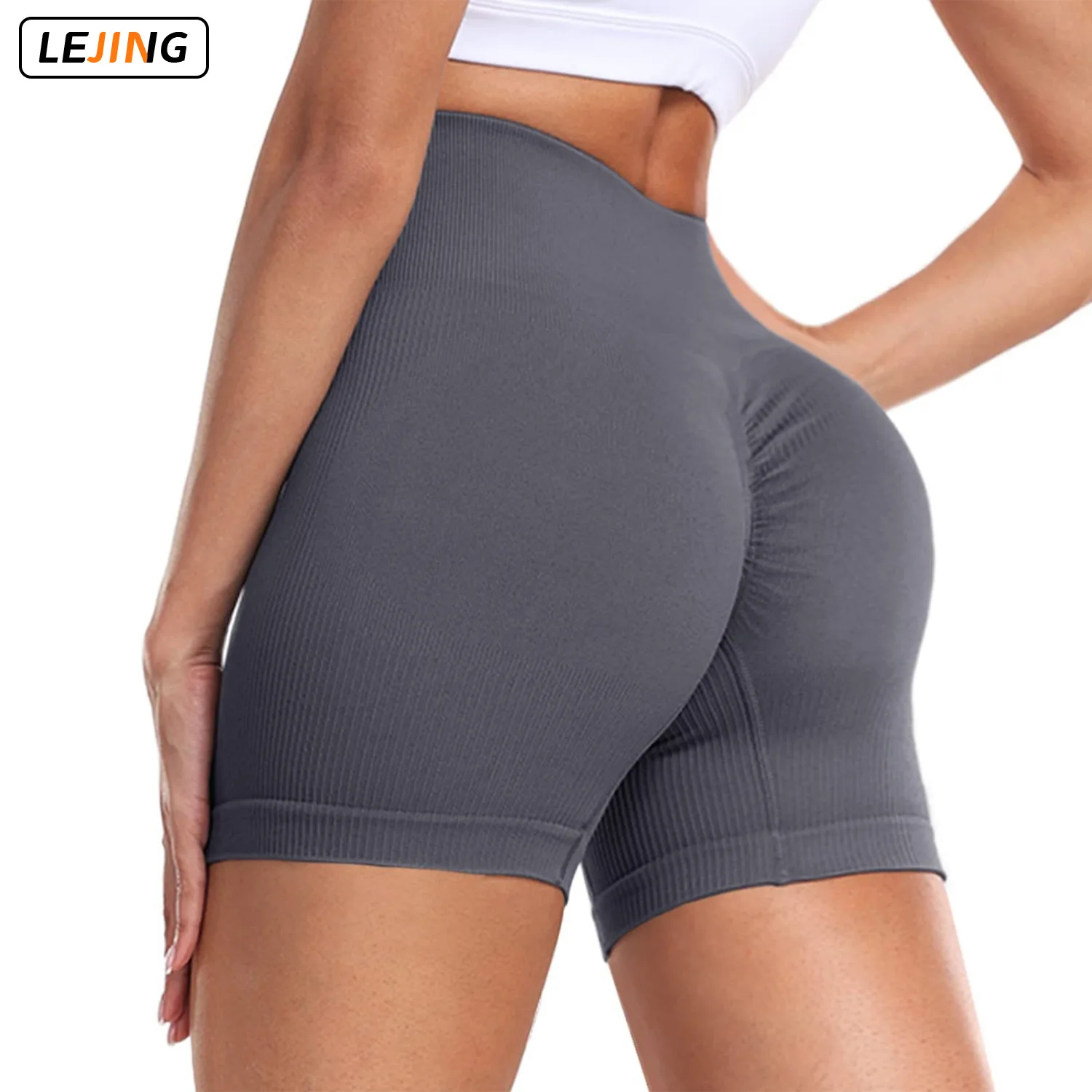 Seamless Leggings High Waist Non See Through Leggings Butt Lifting Casual Sports Leggings Wearable Outside Gym Yoga Shorts