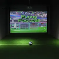 Colorful fun indoor entertainment  Virtual Reality football Simulator Sports Game machine 3D  VR  for amusement park