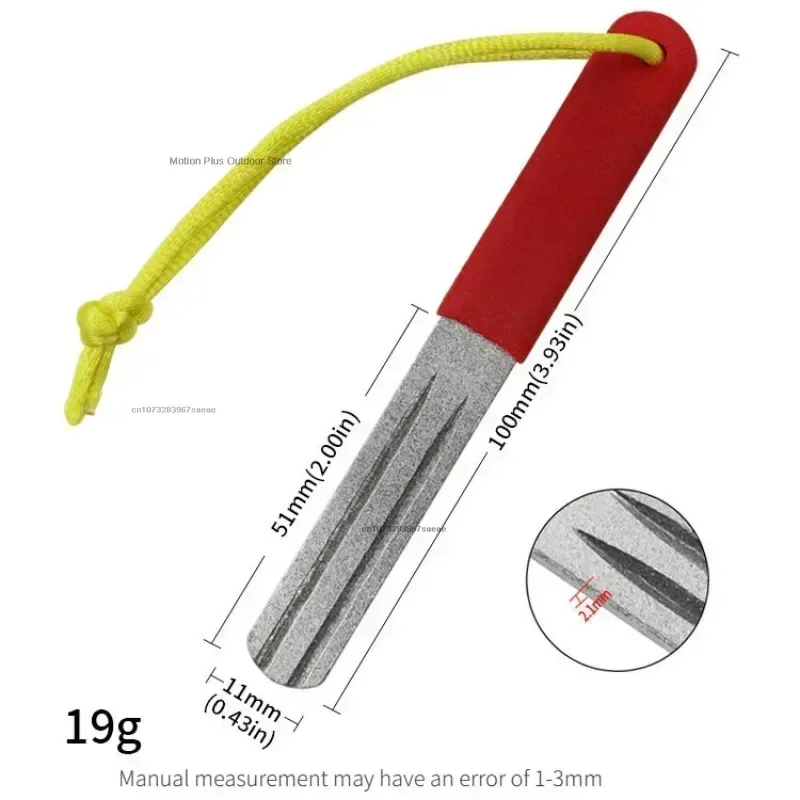 1pc Fishing Hook Sharpener Portable Mini EDC Pocket Fish Hook Sharpen Tool for Camp Hike Outdoor Accessory