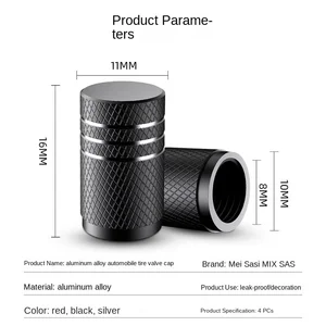 الألومنيوم سيارة الإطارات صمام ينبع كاب ، عجلة الجذعية ، نمط التخريش ، غطاء صمام الهواء ، الملحقات العالمية ، 4 قطع أعلى 8 سترة تحفيز كهربائي للمبيعات - رقم 4