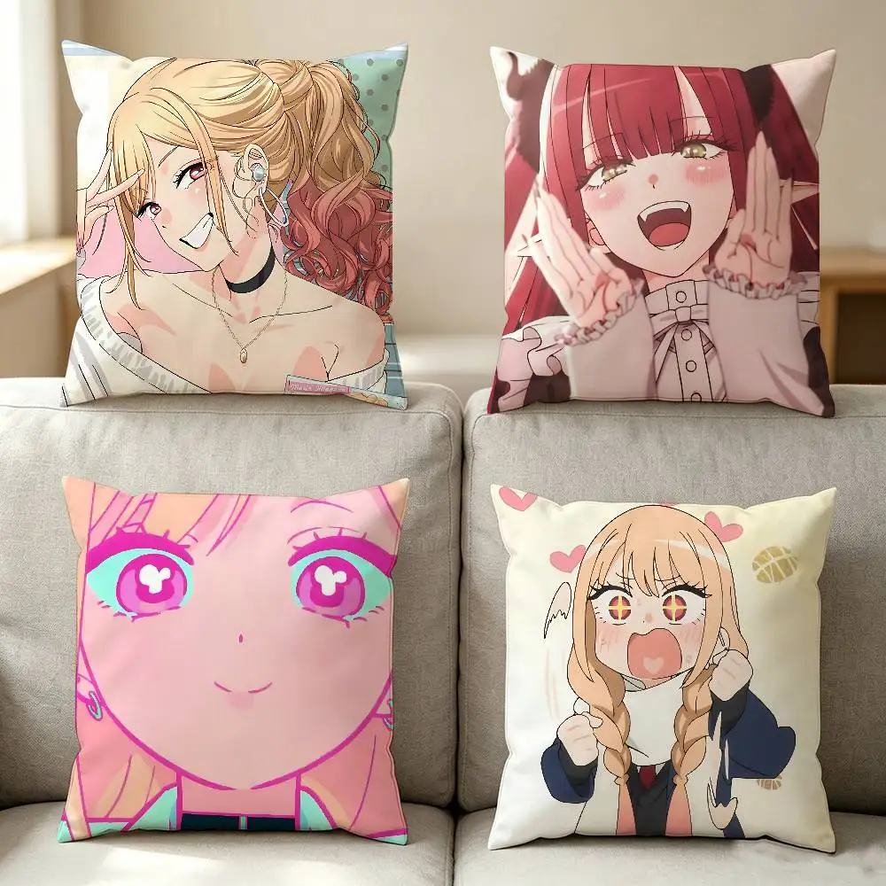 m-marin kitagawa Throw Pillow Case 40x40cm Decoration DIY Square Chair Pillowcase Pad Cover