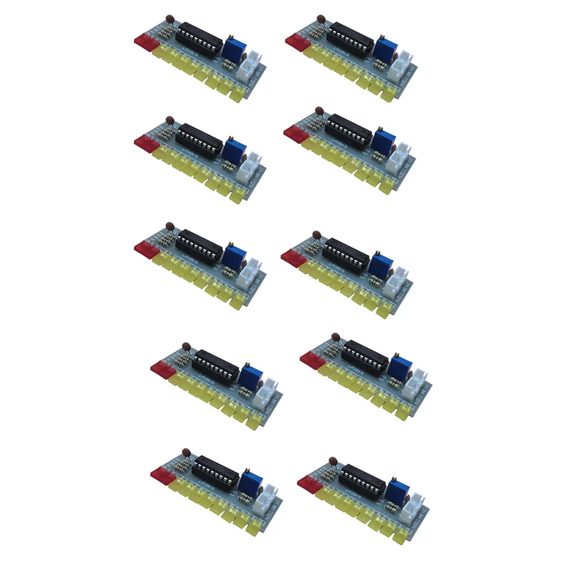 

AS95-10X LM3915 Индикатор уровня звука DIY Kit 10-светодиодный анализатор звукового спектра Комплект индикаторов уровня Электроника Пайка