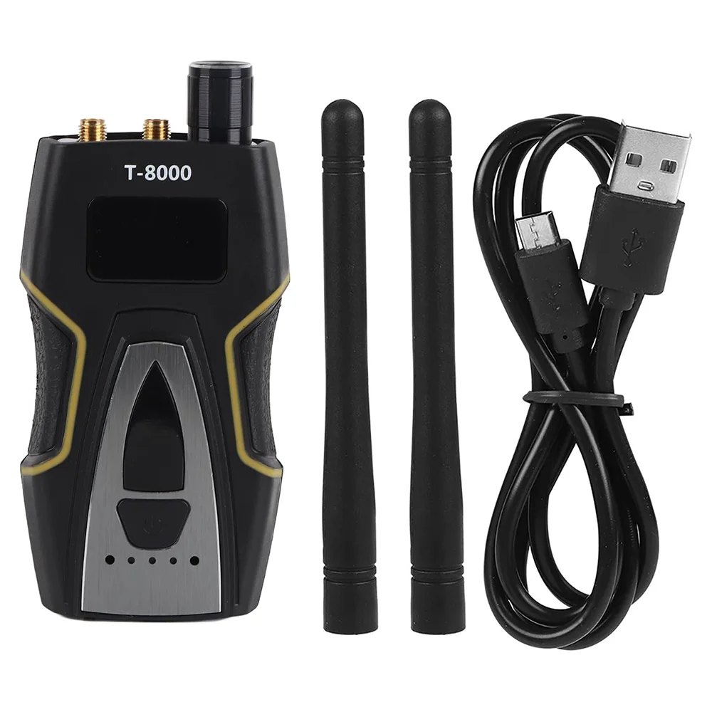 T-8000 Anti Candid Camera Detector Dual Antenna RF Signal Detect GSM Audio Finder Mini GPS Tracker Scan Detector Anti-spy Bug