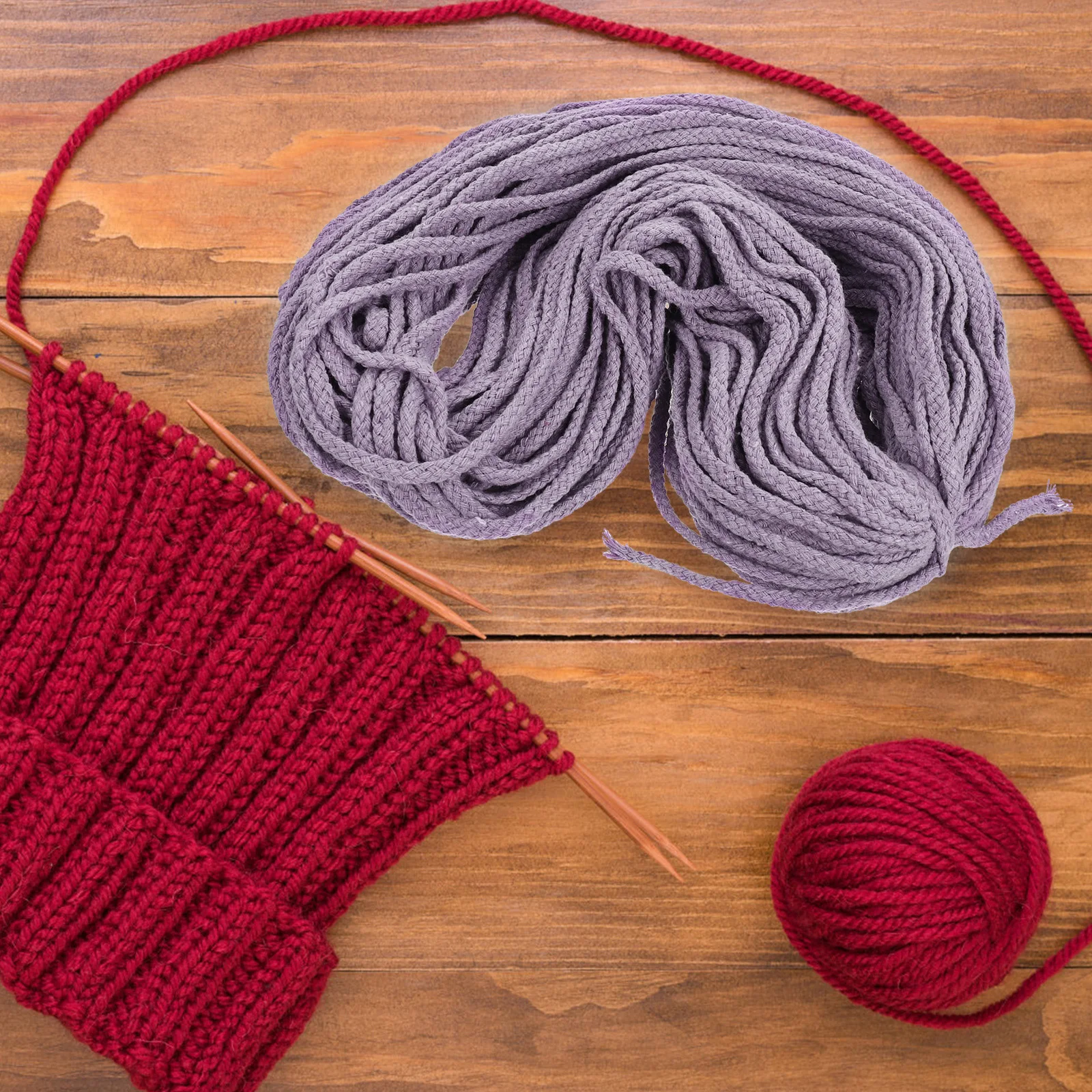 Cotton Rope Clothesline Woven Cord Ropes Crafting Braided Thick for Crafts Polyester