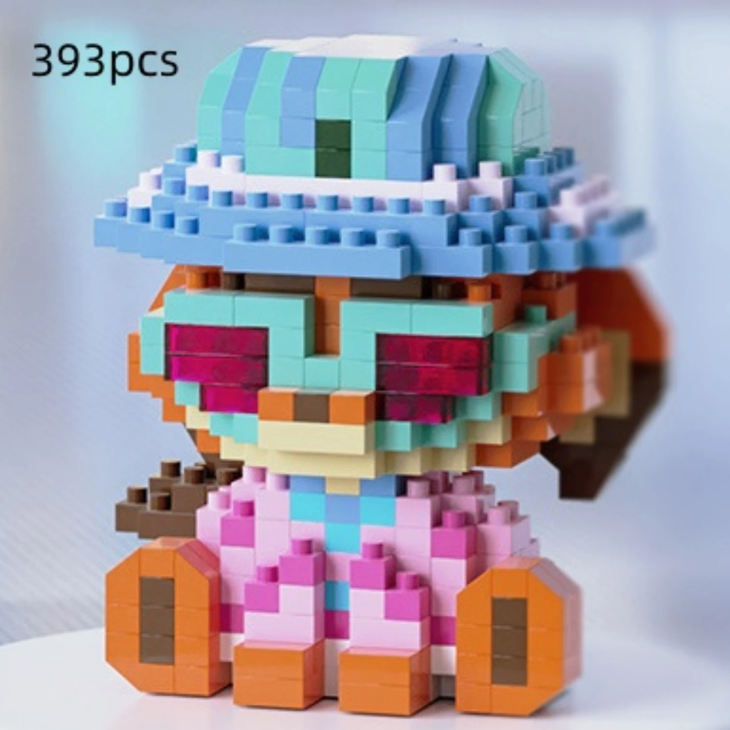 6 cm hoge deeltjesbouwstenen assemblage speelgoed mini desktop ornamenten kamerdecoratie Halloween Kerstmis anime cartoon kawaii