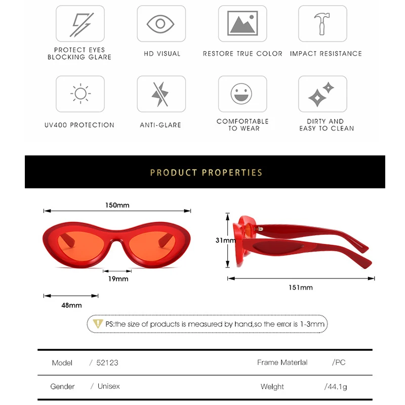 Popular Women's Sunglasses 2023 Oval Sunglasses Unique Green Sun Glasses Men UV400 Goggle Shades Mirror Colorful Y2k Eyewear image 5