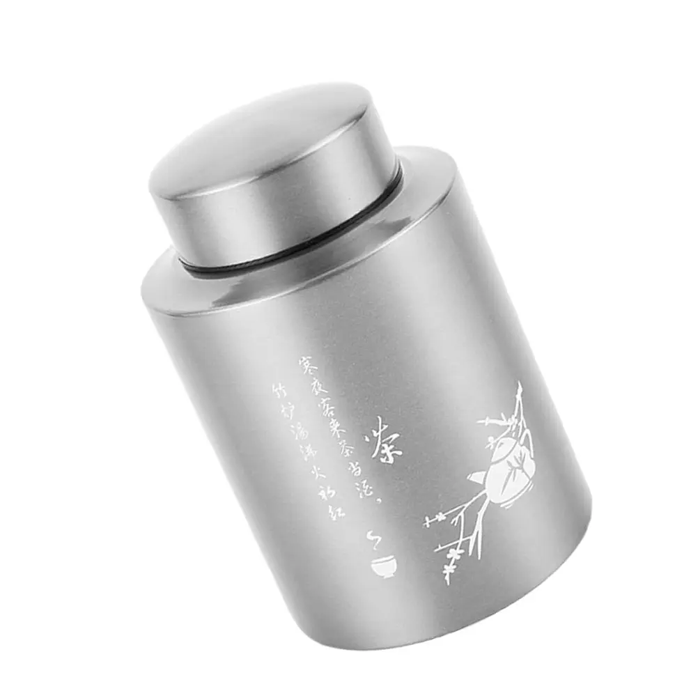 

Stainless Steel Gift Container Chinese Style Canister Coffee Festival Silver Pot Premium Material Protect Tea Leaves Dry
