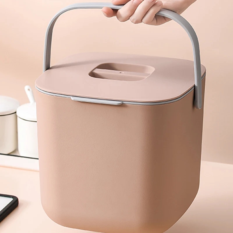 

Separate Small Kitchen Trash Can Bin Garbage Cube Bucket Recycling Garbage Basket Dustbin Lixeira Banheiro Home Office Storage