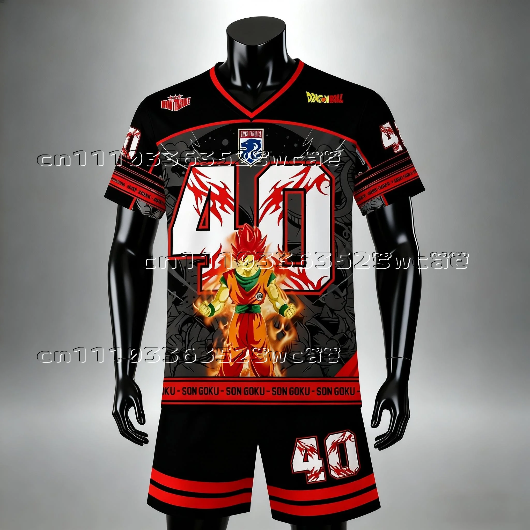 2026 Dragon Ball Wukong Shape Theme Jersey Set T-shirt Shorts Adult and Children Summer Family Matching
