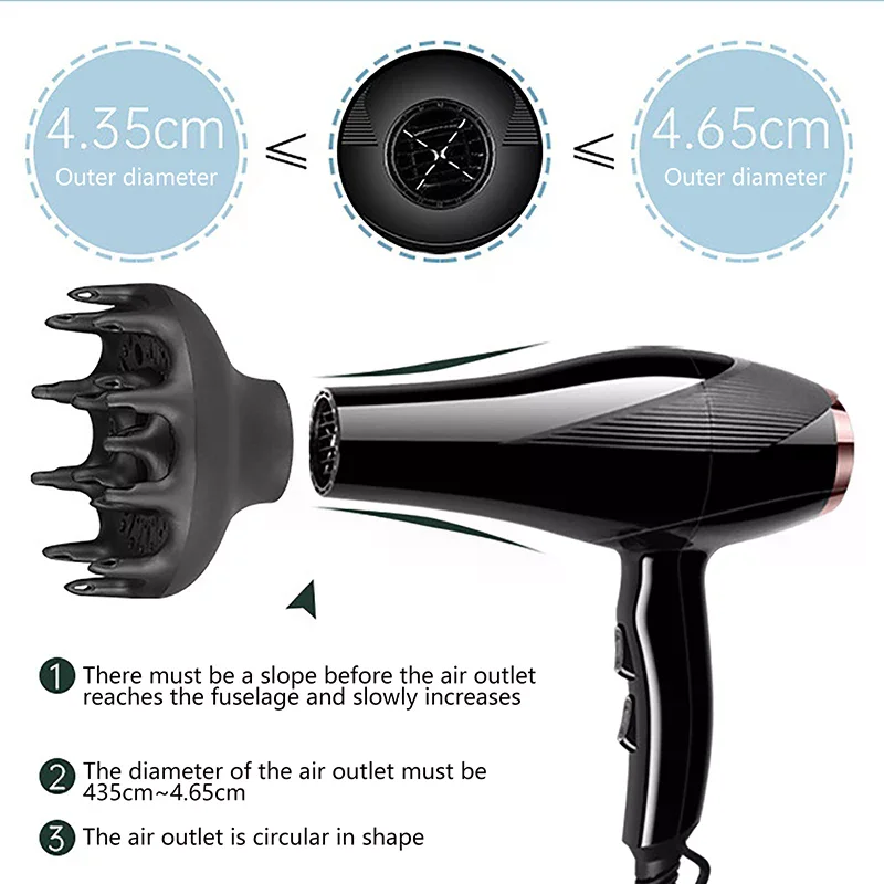 Hairdryer Diffuser Cover Suitable Diameter 4.35-4.65cm Hood Blower Hairdressing Salon Curly Styling