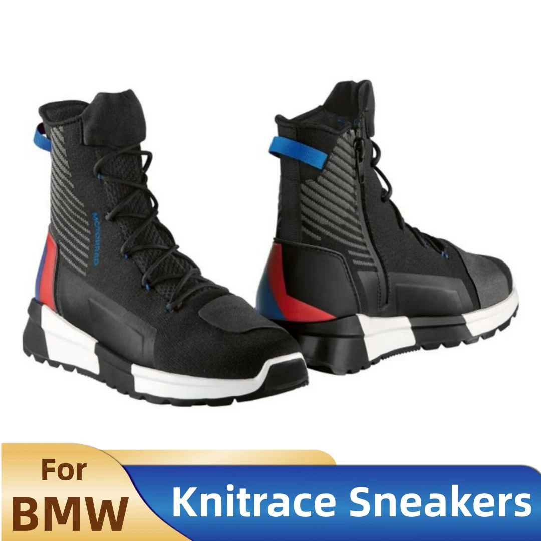 

Luxury Brand Knitrace/KnitLite Sneakers for BMW Motorrad Riding Boots Summer Breathable Motorcycle Boots Anti-slip Casual Shoes