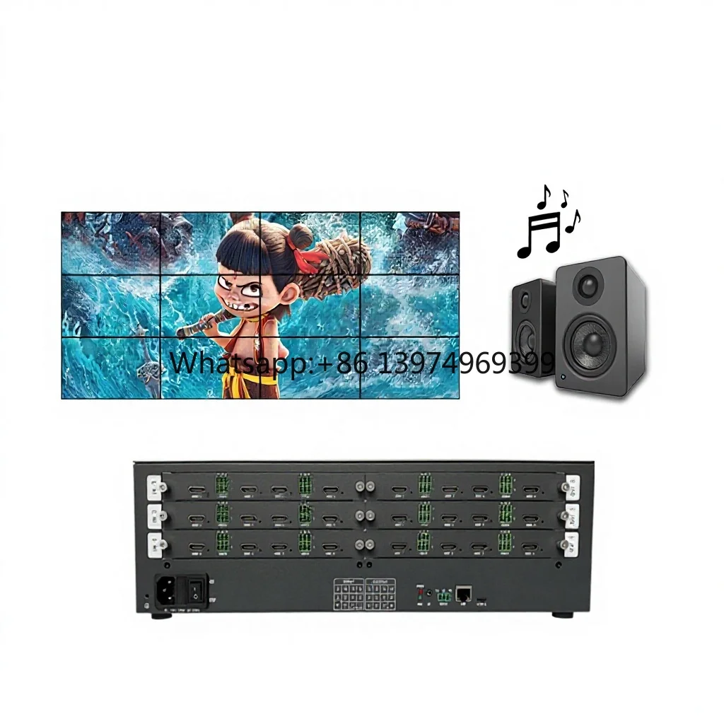 Bitvisus 4-12 8-12 8-8 Multi-interface Inputs/Output Selection 4k60 9 Group Card Configurable Matrix Processor for Video Walls