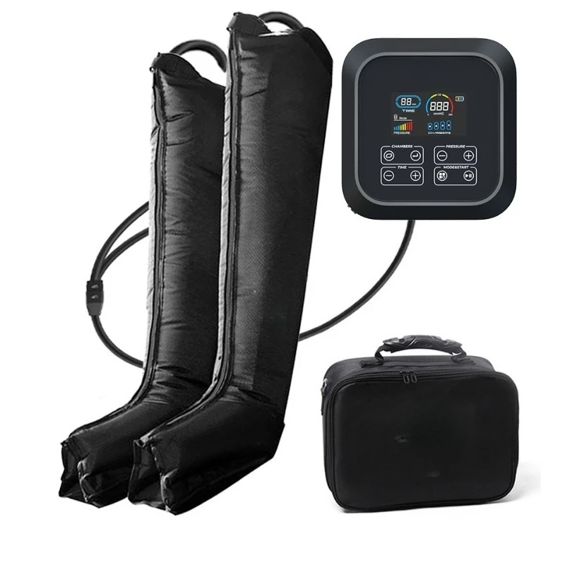 

Four-chamber air wave pressure leg massager