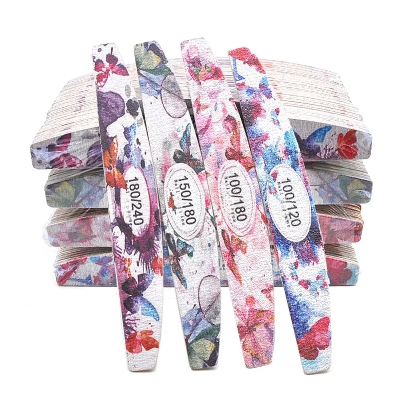 

Пилочки для ногтей деревянные моющиеся, зернистость 100, 150, 180, 240, 50 шт.