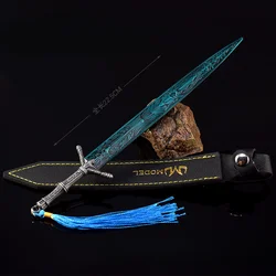 22cm Holy Moonlight Greatsword Keychain ER Game Peripherals Ludwig Bloodborne Sword with Sheath Model Keychain Jewelry Gift Toys