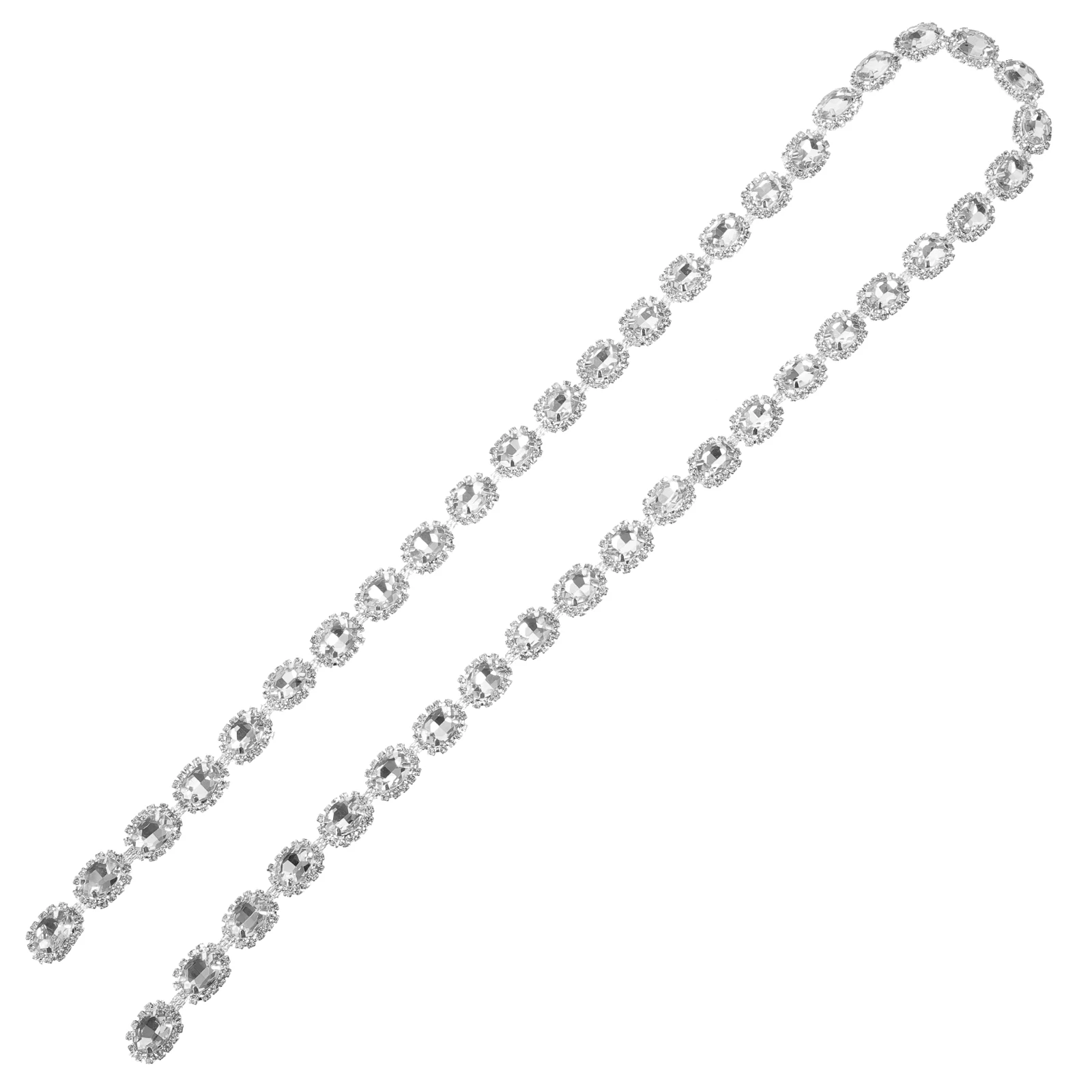 

Glistening Rhinestone Chain Diy Component For Decorating Garments Footwear Bags Handicrafts Embellishment Kit