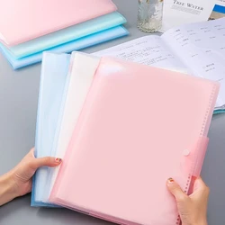 A3/A4 File Folder 20 Sheets of Transparent Bags Classification Storage Folders Filing Products Students Office School Stationery