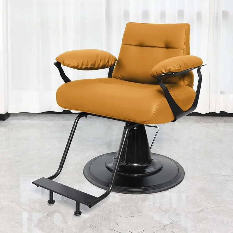 Luxury Hair Salon Barber Chair Recliner Professional Swivel Barber Chair Hairdresser Equipment Cadeira De Barbeiro Furniture