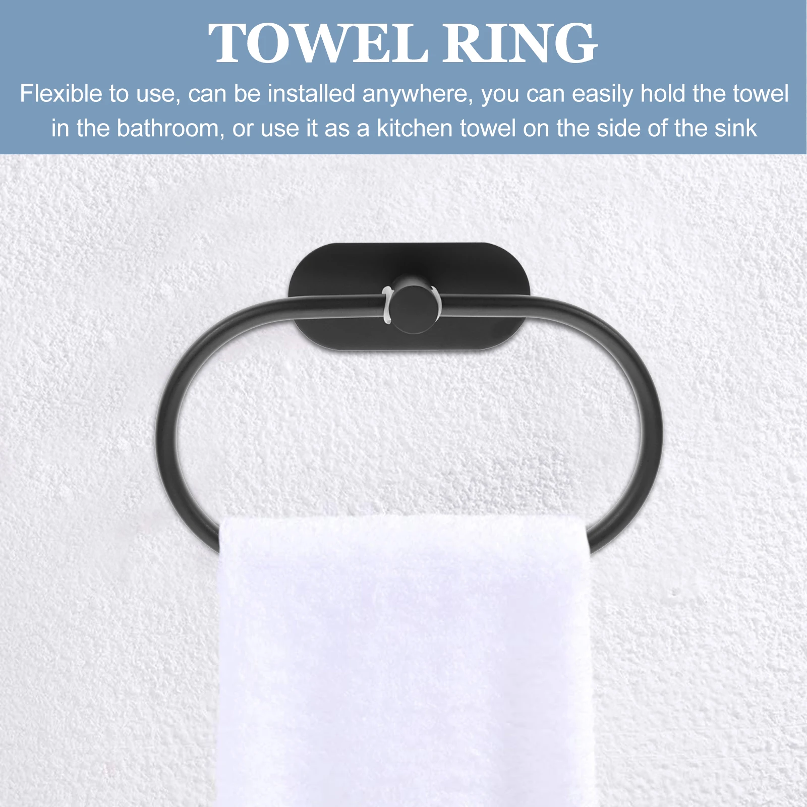 

Modern Stainless Steel Towel Rod Set Bath Holder Bathroom Hanger Hanging Rack Individual