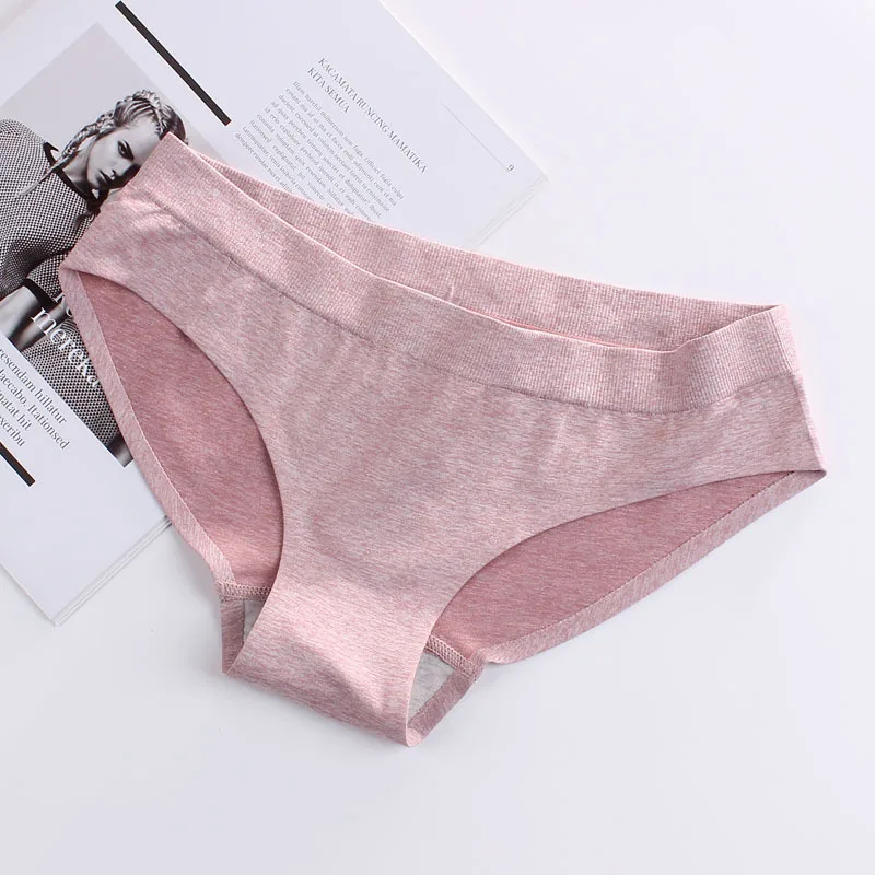 Bragas japonesas Sexy ladies panties one-piece seamless cotton ice silk underwear female sense close-fitting ladies briefs