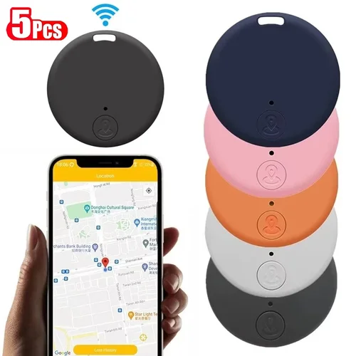 Imagen 1 del producto Rastreador GPS inteligente Bluetooth 5,0, Mini dispositivo GPS antipérdida para perros, mascotas, bolsa para niños, seguimiento de billetera para IOS y Android, localizador inteligente