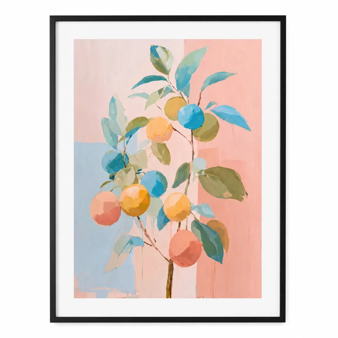 Fruitful Whimsy Poster,Canvas Wall Print,Modern Art Illustration,High‑Grade Home Decoration Artwork for Bedroom,Living Room