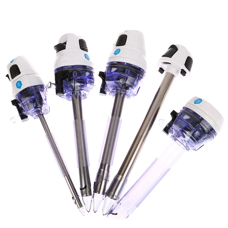 ~5/10/12/15mm Disposable Optical Puncture Cone Flip Type Puncture Cannula For Laparoscopy Visible Entry Medical Equipment./.