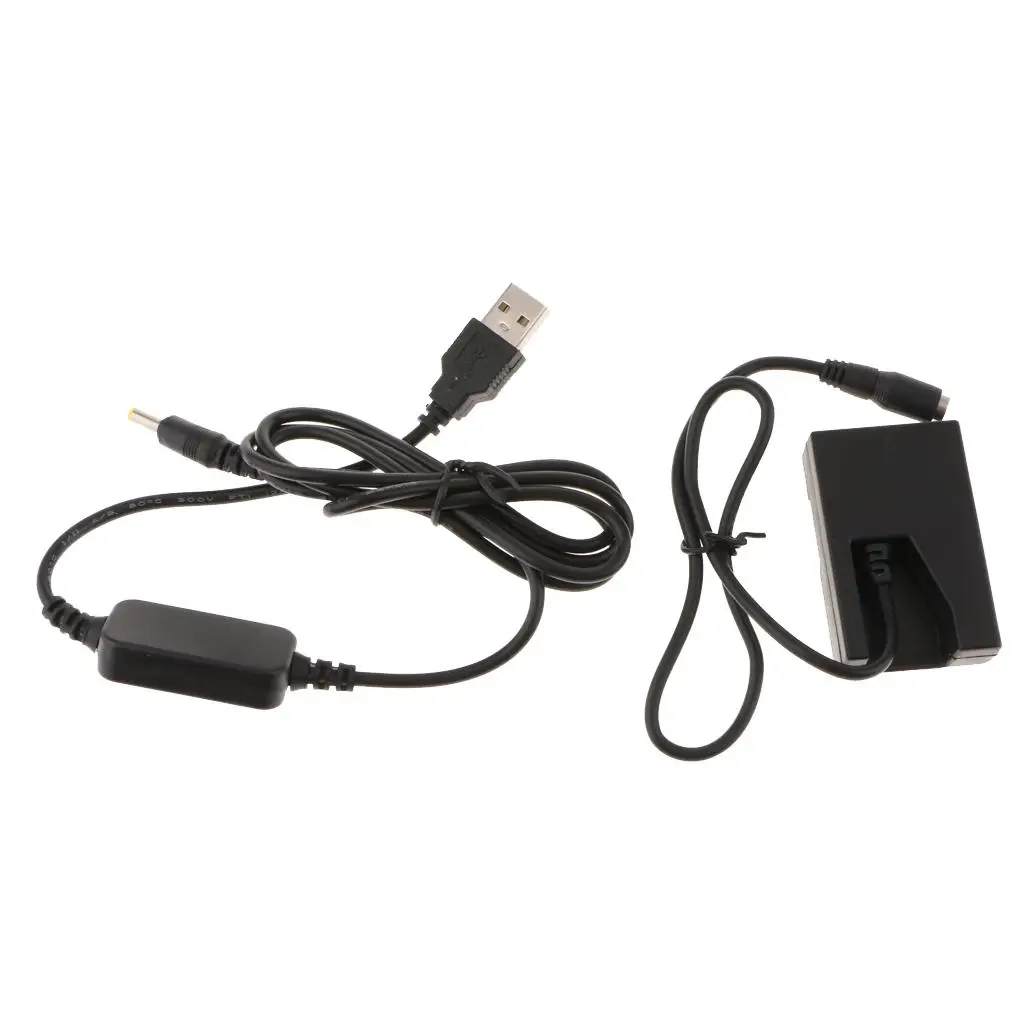 USB-4017 Power Cable DC Coupler Dummy Battery Replacement EN-EL9 High Output Adapter for Nikon D40 D60 D5000