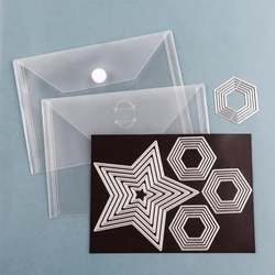 Various sizes Clear Stamp & Die Storage Bag Rubber Magnetic Sheets Plastic Envelopes Pockets for Dies Crafts Organizer Holder