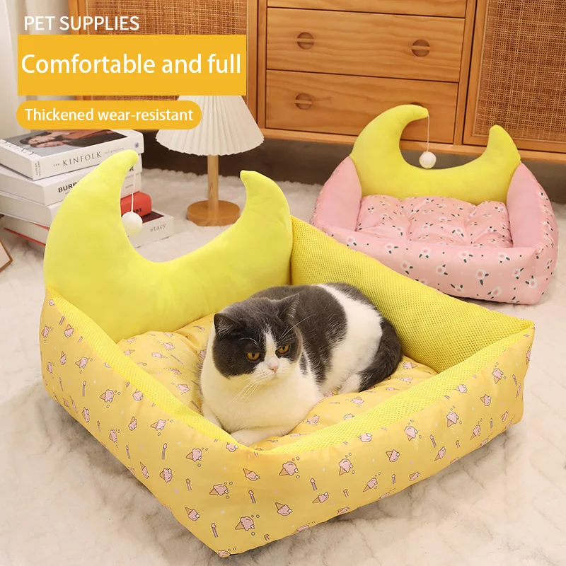 Super Maan Kat Bed Warm Slapen Kat Nest Beste Huisdier Hond Bed Voor Honden Mand Kussen Kat Bed Kat Mat Dieren Slapen