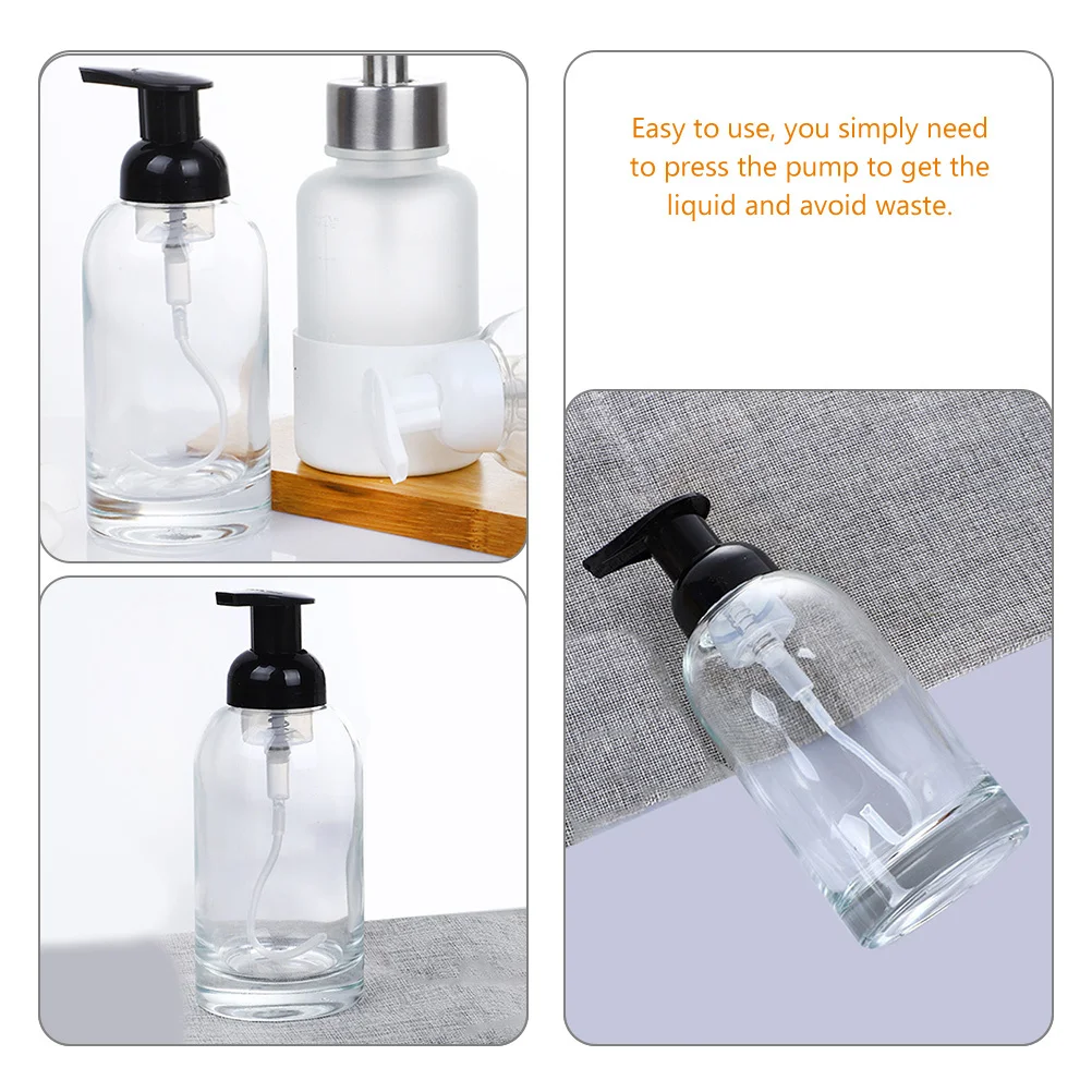 الصحافة مضخة زجاجة فارغة إعادة الملء غسول موزع زجاجة شامبو مانعة للتسرب موزع صابون الحمام السفر هلام الاستحمام #3