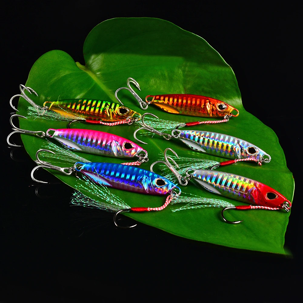 PROBEROS 1 Stück mit Doppelhaken, Angelköder, harte Köder, Totale, Luya-Eisenplatte, bionisches Köder-Set / 10 g/15 g/20 g/30 g/40 g/50 g – Detail 7