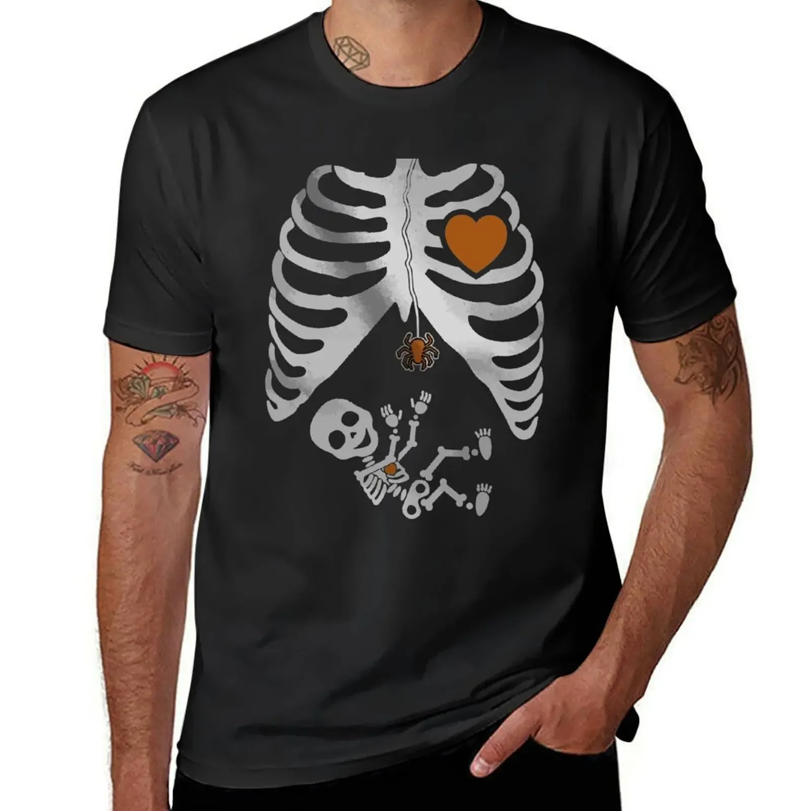 Halloween - Pregnant Skeleton Xray Costume Women T-Shirt sports fans quick drying essential t shirt mens tall t shirts