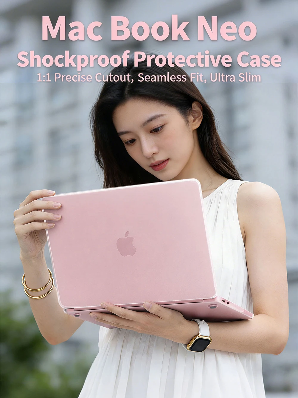 Funda para Laptop 2026 para Macbook Neo de 13 Pulgadas A3404, 100% Compatible con el Color Oficial, Resistente a Arañazos, Fácil de Colocar, A18 Pro Funda