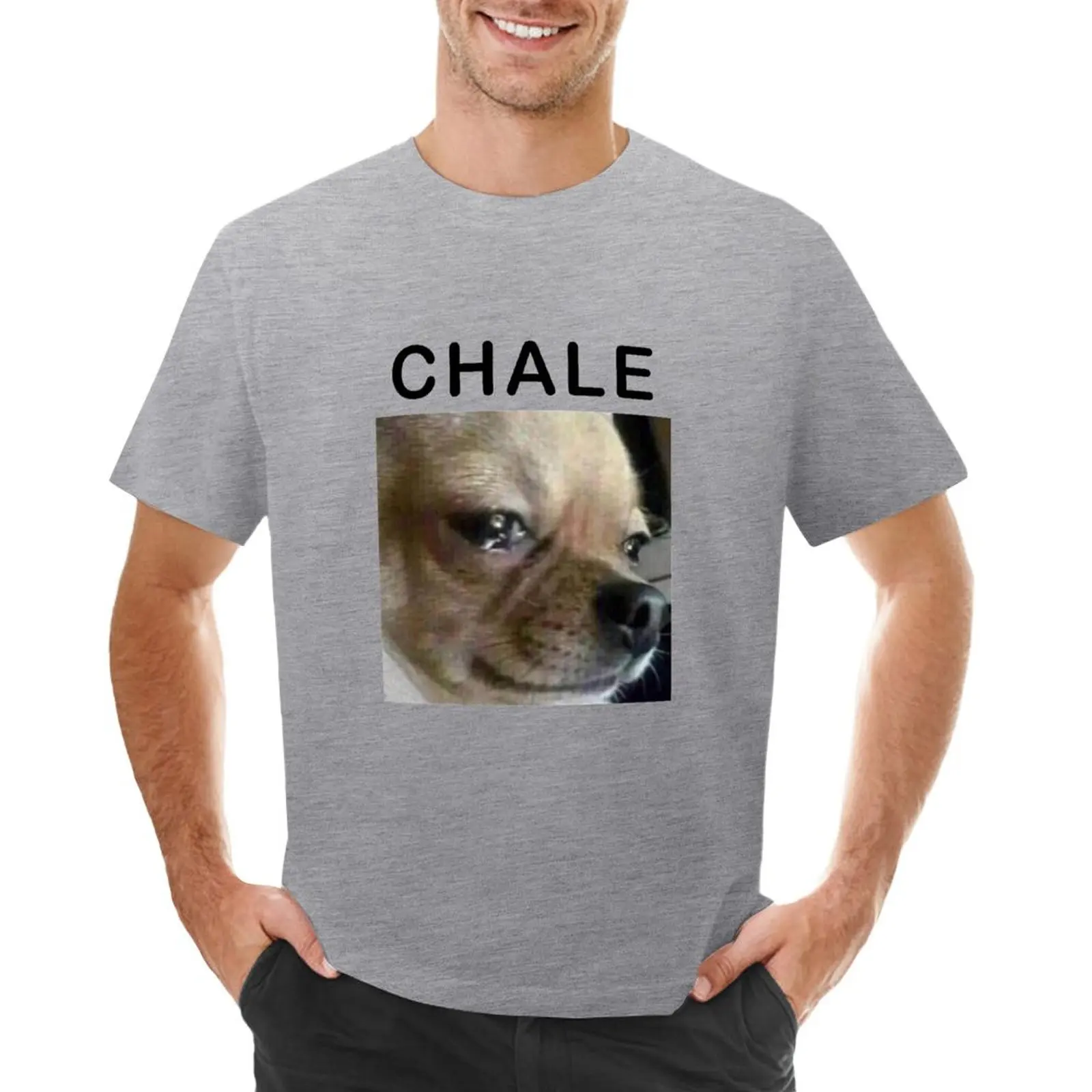 Chihuahua Chale T-shirt plus sizes aesthetic clothes Men's cotton t-shirt