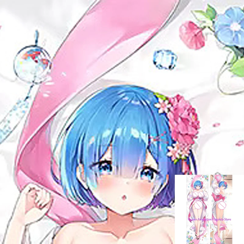 

Dakimakura Anime Pillow Cover Re Zero Double Sided Print 2Way Cushion Cover Xmas Gifts