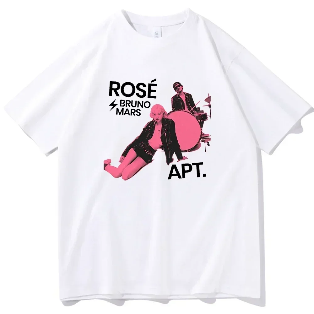 

Rose Rosie APT. Bruno Mars T-shirt Fans Gift graphic Casual Comfort cotton Vintage Hip Hop Streetwear Tees Short Sleeve