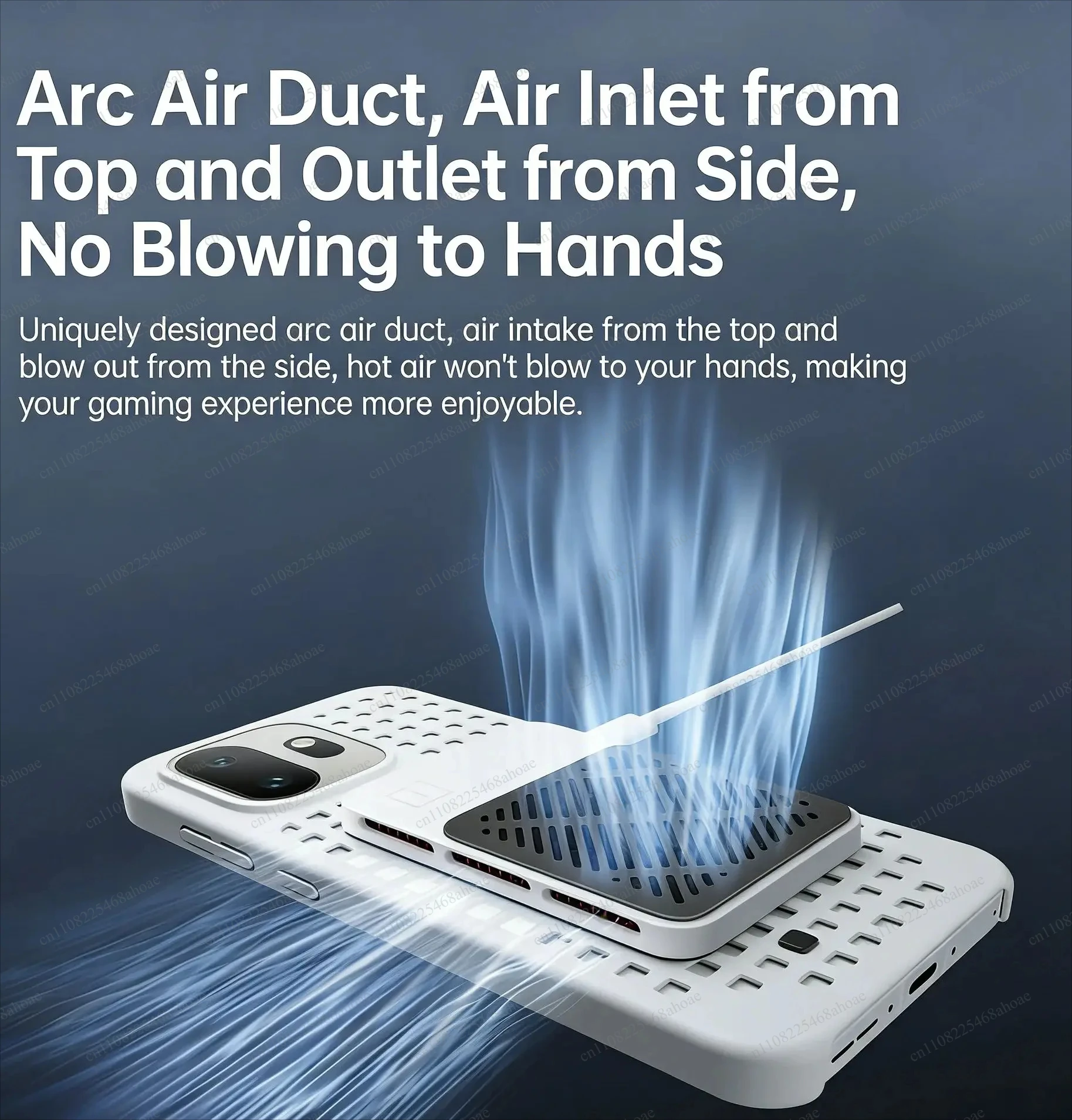 Slim Magnetic Phone Cooler Magnetic Ice Card Mobile Phone Cooling Radiator, Universal Heat Sink for IOS Android Smartphone