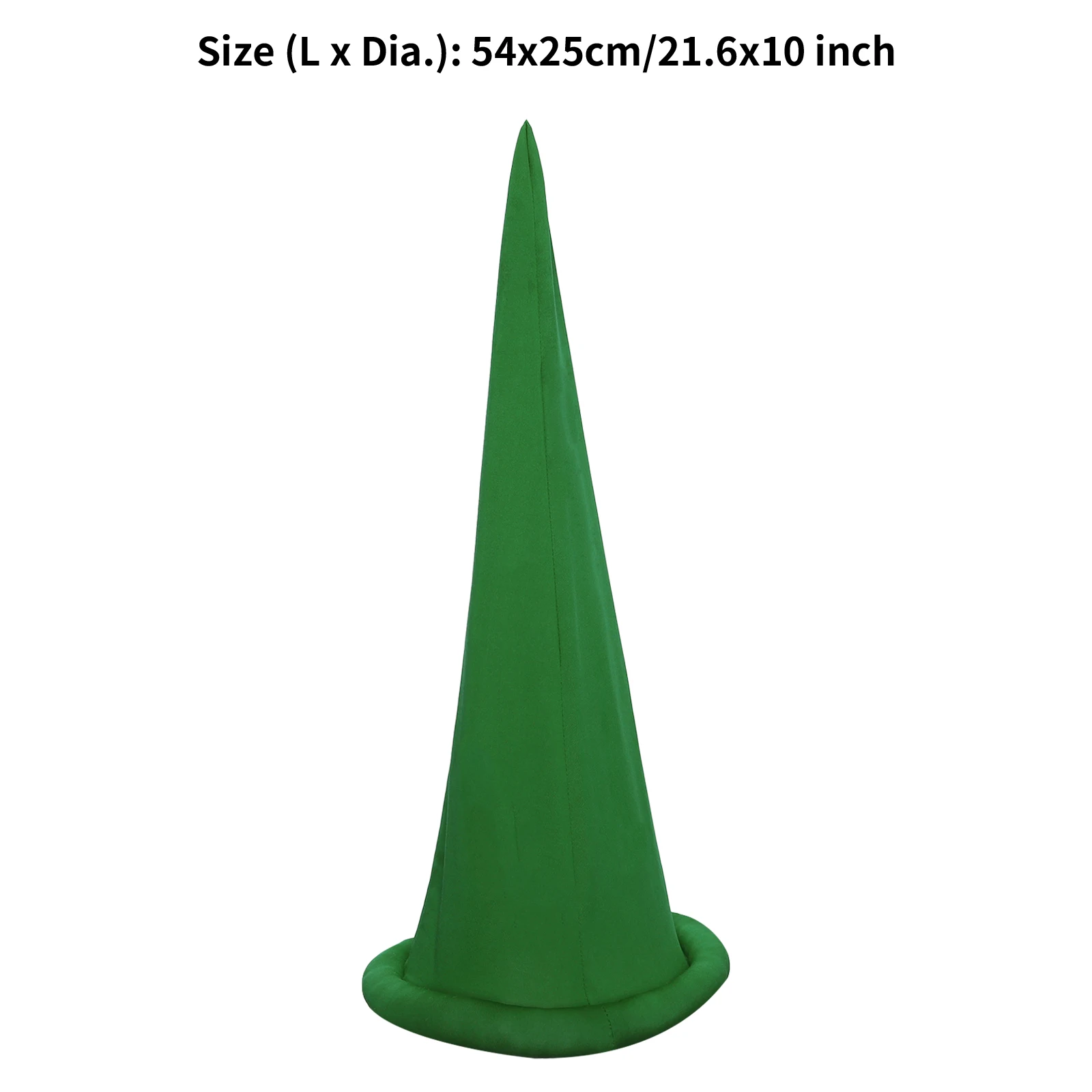 Womens Mens Christmas Elf Hat Padded Trim Solid Color Pointed Cap Accessories for Carnivals Christmas Decor Show Prop Party view 6