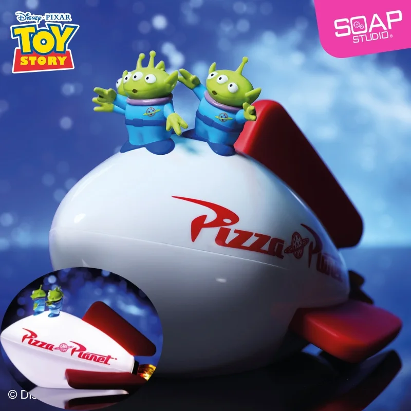 Genuine Disney Alien Pizza Planet Usb Night Light Toy Story Series Bedside Light Cartoon Anime Peripheral Decoration Gift Toy