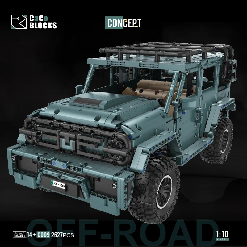 New MOC C009 2627PCS Off-Road Vehicle Suv 300 RC Model Building Blocks Bricks Educational Puzzle Toy Birthday Gifts