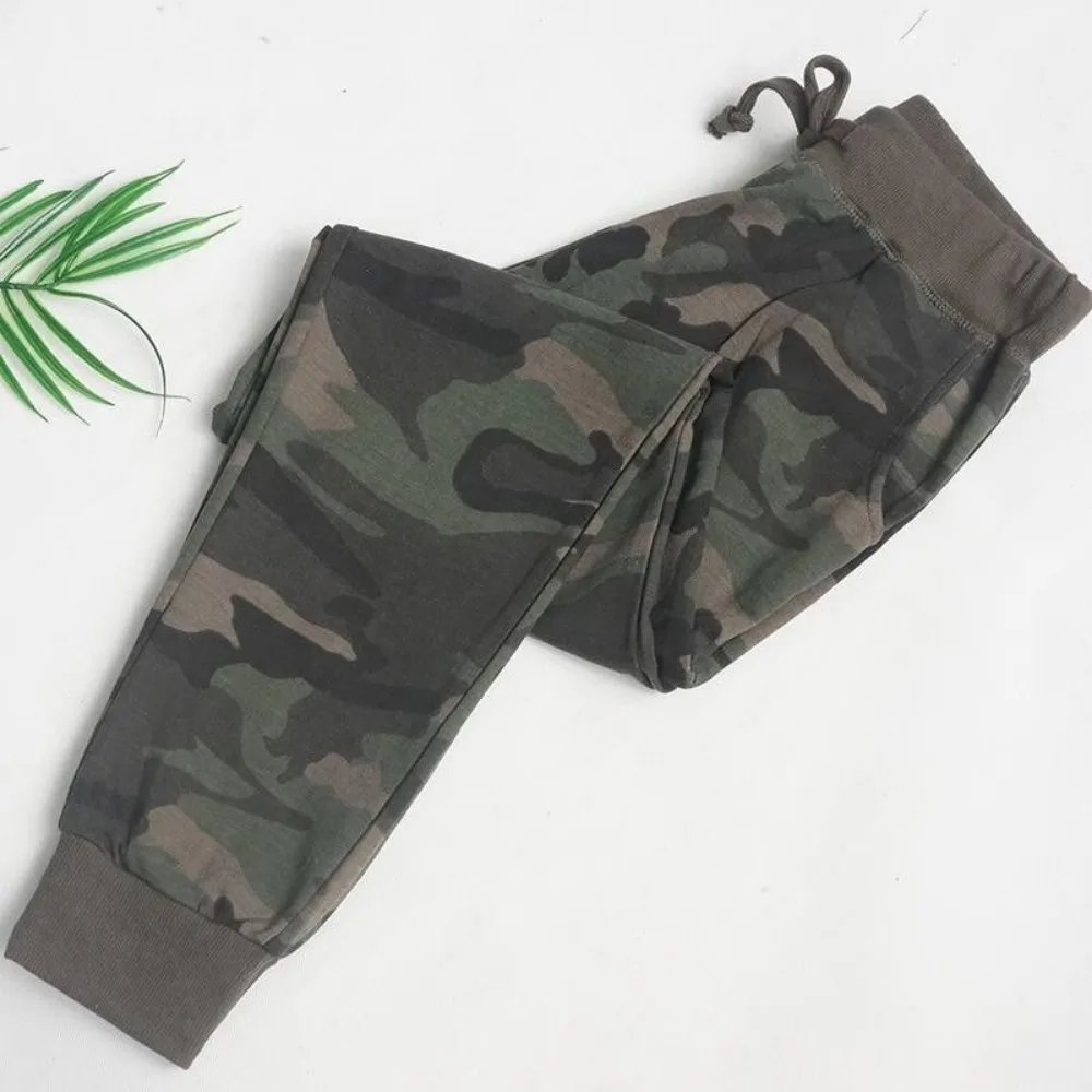 Summer Winter Outdoor Luxury Camouflage Womens Casual Hiking Pants Loose High Waist Cotton Trousers Activities Sweatpants Female